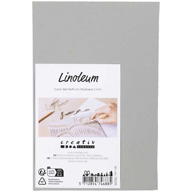 Linoleumi 10x15 cm 2 kpl