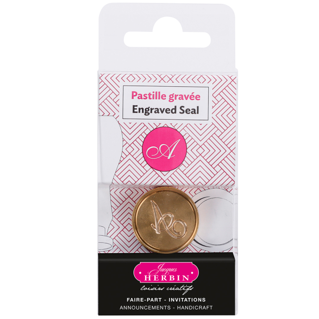 Kaiverrettu sinettileima Aakkoset