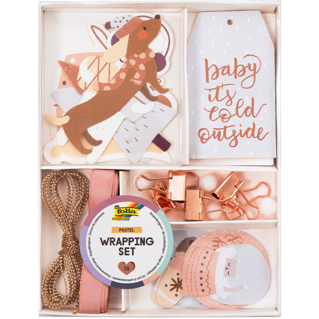 Lahjapakkaussetti Pastelli 38-setti