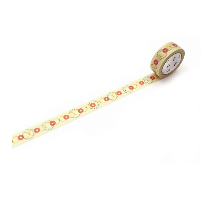 Washi-teippi Retro design button