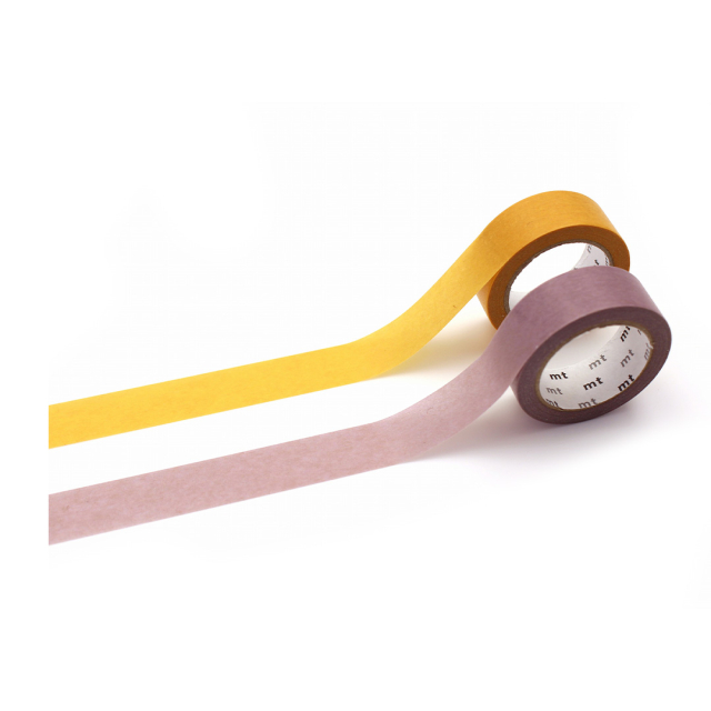 Washi-teippi Yellow × lavender 2 kpl