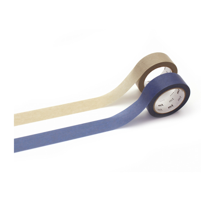 Washi-teippi Blue × pastel gray 2 kpl