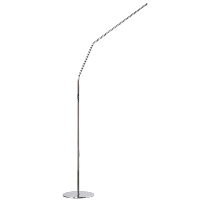 Slimline 4 Floor Lamp Brushed Steel
