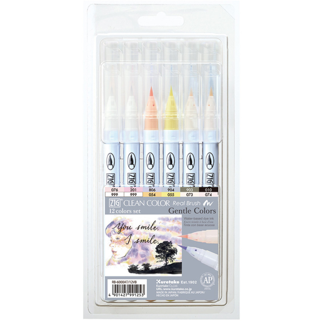 Clean Color Real Brush 12-setti Gentle Colors