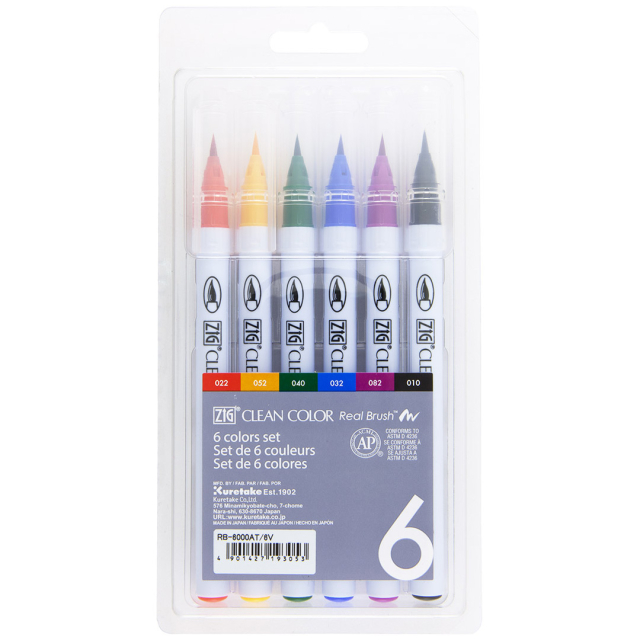 Clean Color Real Brush 6-setti