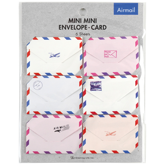 Mini Air Mail kirjekuoret 6 kpl