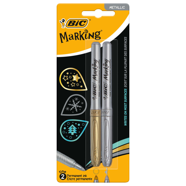 Intensity Metallic Gold & Silver 2 kpl