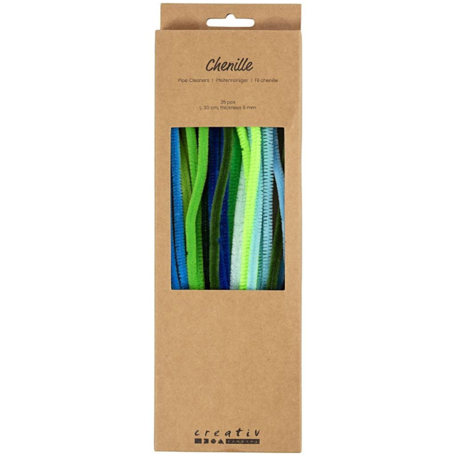 Askartelupunos 30 cm 25 kpl Teal värisekoitus