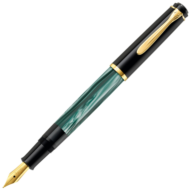 Classic M200 Täytekynä Green-marbled