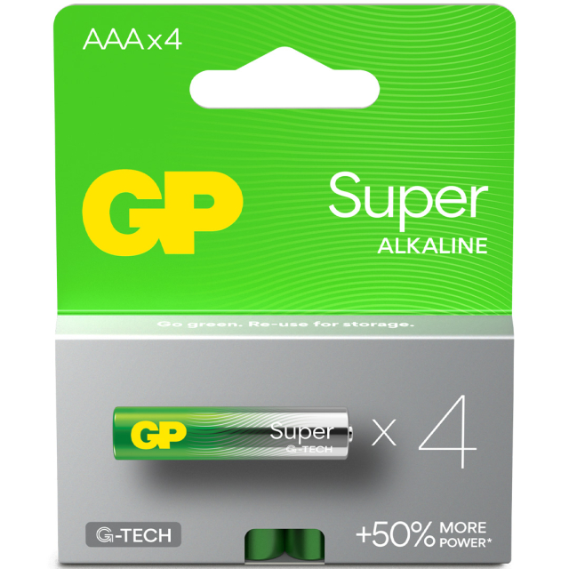 Paristot Super Alkaline AAA 4-pakkaus