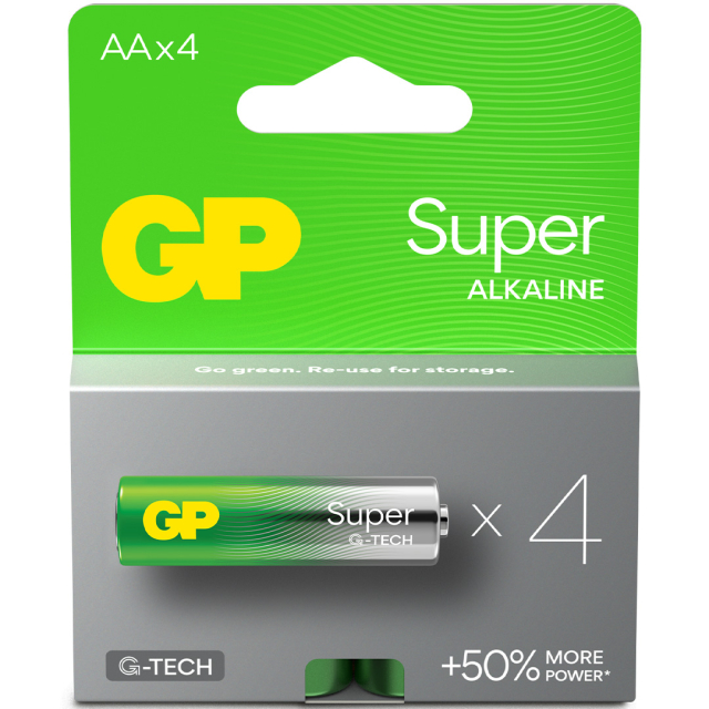 Paristot Super Alkaline AA 4-pakkaus