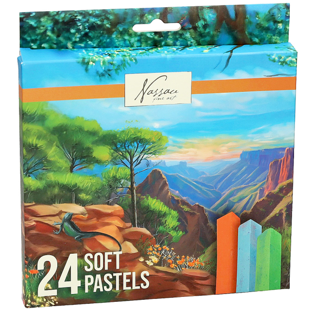 Pehmeät pastellit 24-setti