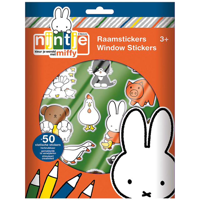 Miffy ikkunatarrat (3 vuotta+)