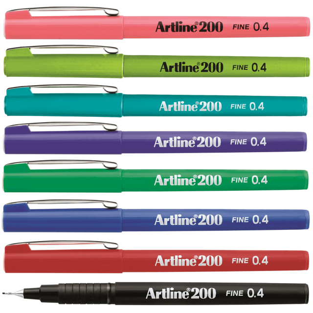 Fineliner 200 0.4 mm 8 kpl