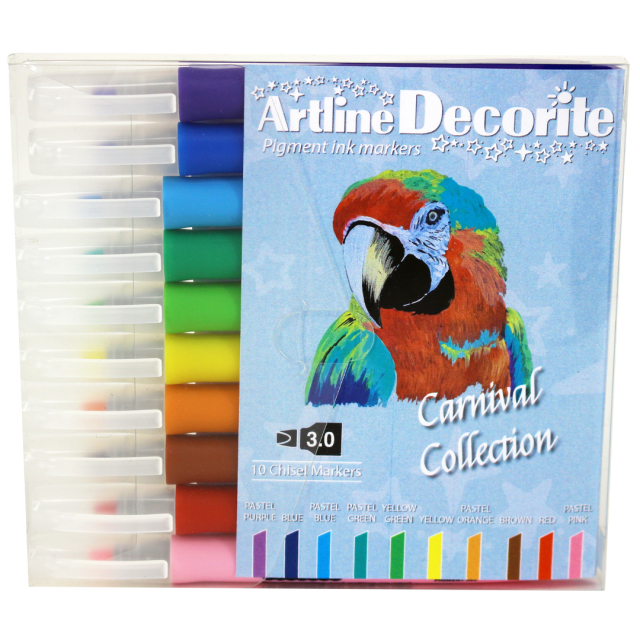 Decorite Calligraphy 10 kpl Carnival