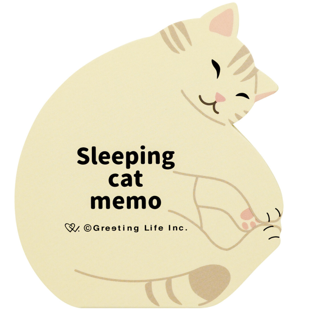 Sleeping Cat Memo Muistilista