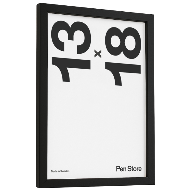 Musta puukehys 13x18 cm