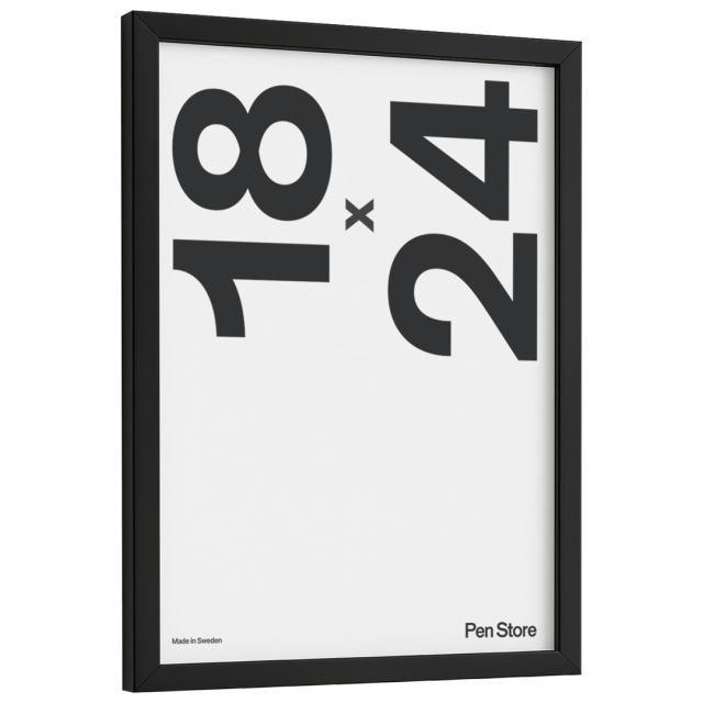 Musta puukehys 18x24 cm