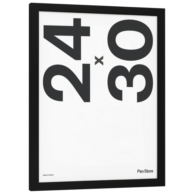 Musta puukehys 24x30 cm