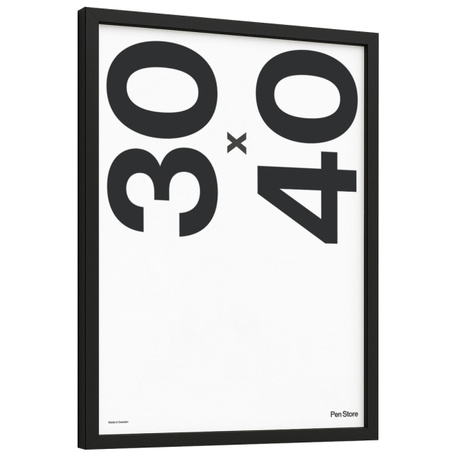 Musta puukehys 30x40 cm