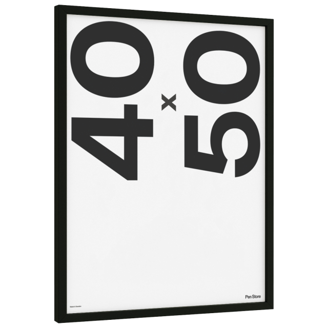 Musta puukehys 40x50 cm