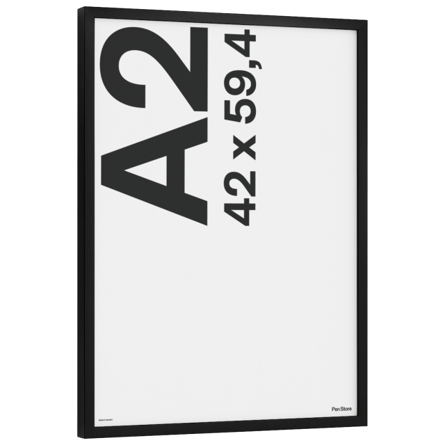 Musta puukehys 42x59,4 cm A2