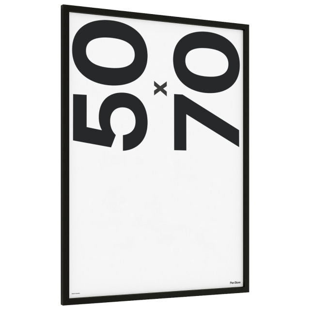 Musta puukehys 50x70 cm