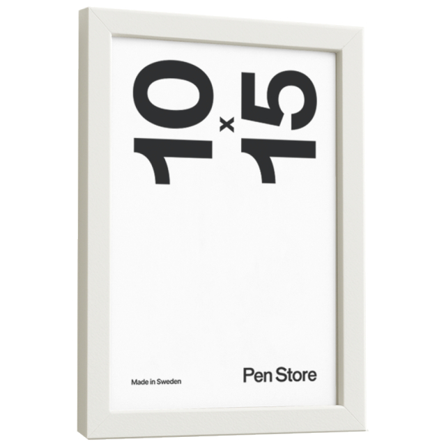 Valkoinen puukehys 10x15 cm