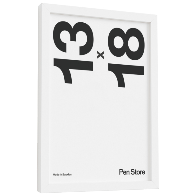 Valkoinen puukehys 13x18 cm