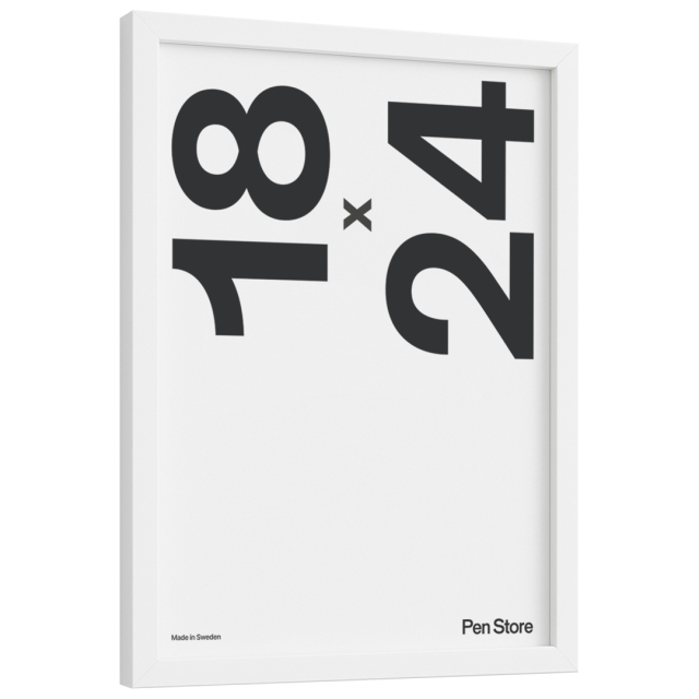 Valkoinen puukehys 18x24 cm