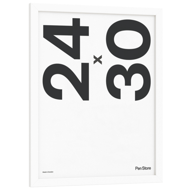 Valkoinen puukehys 24x30 cm