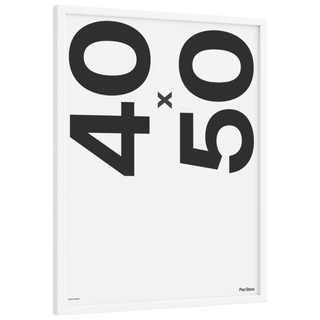 Valkoinen puukehys 40x50 cm