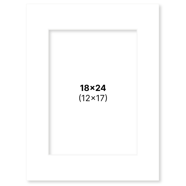 Passepartout Valkoinen 18x24 cm