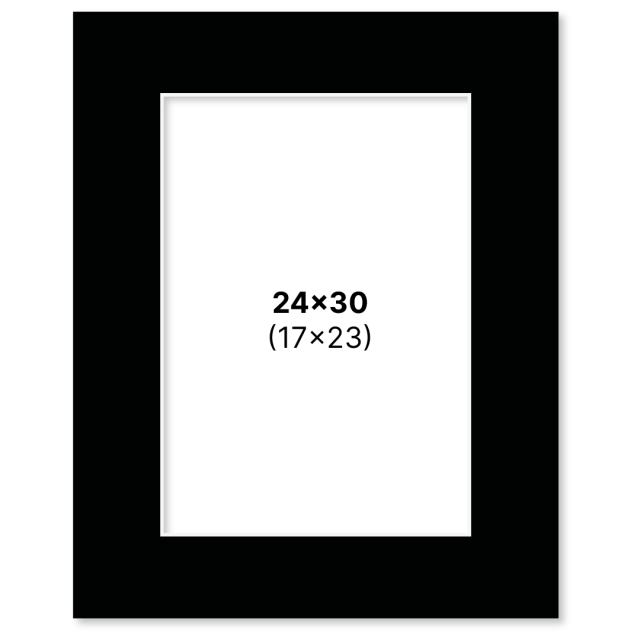 Passepartout Musta 24x30 cm