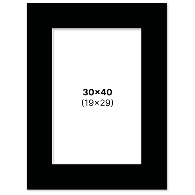 Passepartout Musta 30x40 cm