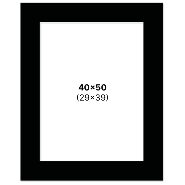 Passepartout Musta 40x50 cm