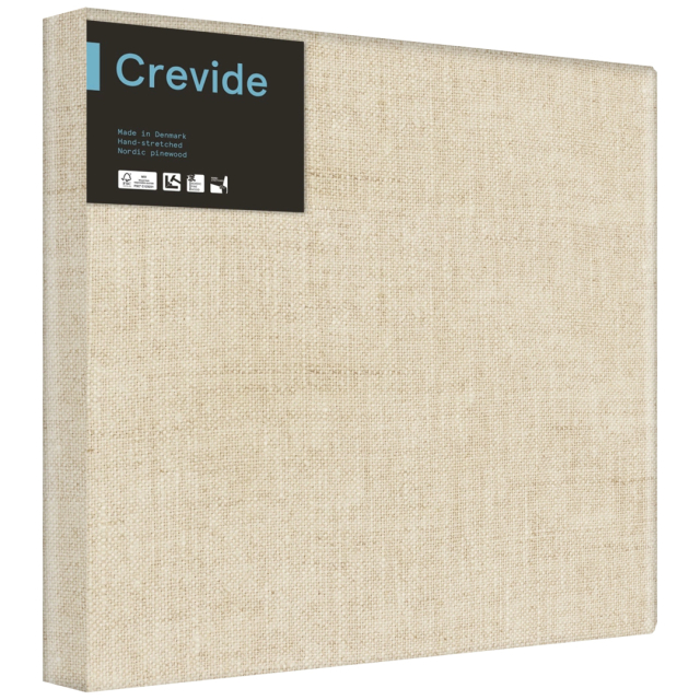 3D syvä kangaspohja Luonnonpellava 50x50