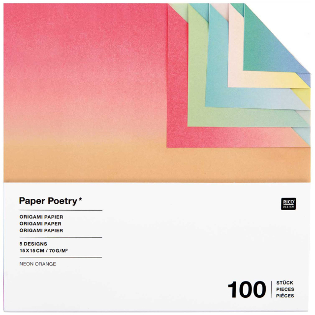 Origami-paperi Linear Gradient 15x15 cm 100 arkkia