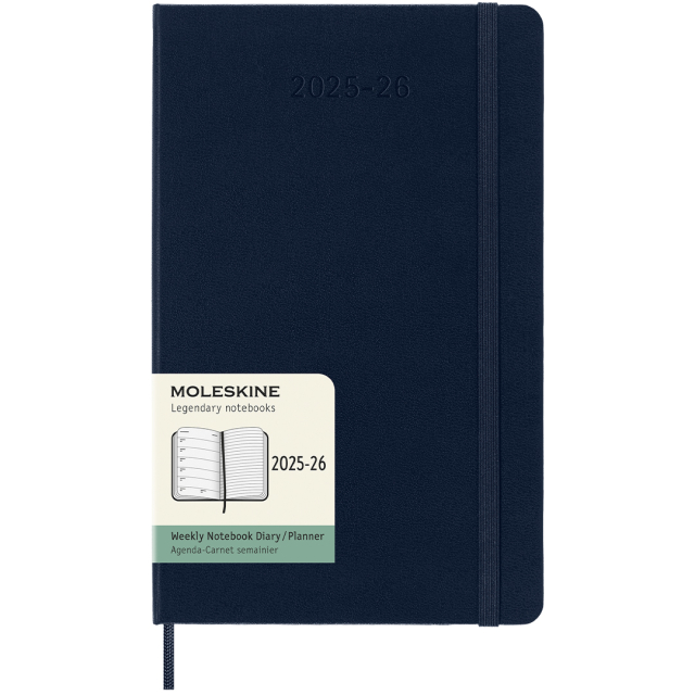 Kalenteri 18M WeekNote Soft Cover Pocket Sapphire Blue