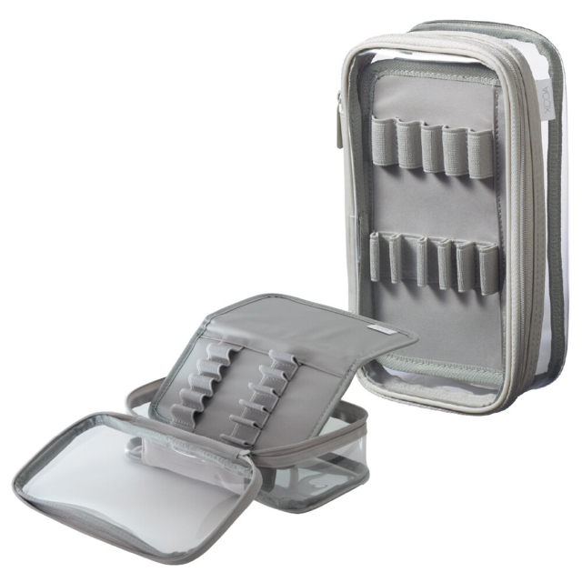 Pennakotelo Läpinäkyvä Harmaa