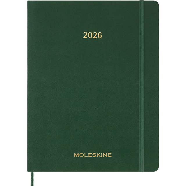 Kalenteri 12M Weekly Vertical 2026 Hardcover XXL Myrtle Green