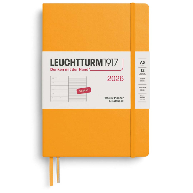Kalenteri Weekly Planner & Notebook 2026 A5 Rising Sun