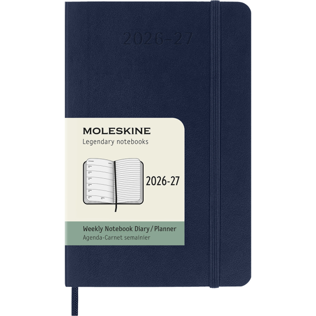 Kalenteri 18M WeekNote Soft Cover Pocket Sapphire Blue