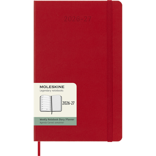 Kalenteri 18M WeekNote Hard Cover Large Red