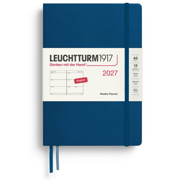 Kalenteri Weekly Planner 2027 A5 Indigo