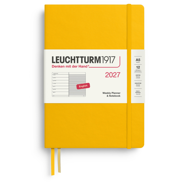 Kalenteri Weekly Planner & Notebook 2026 A5 Sunflower
