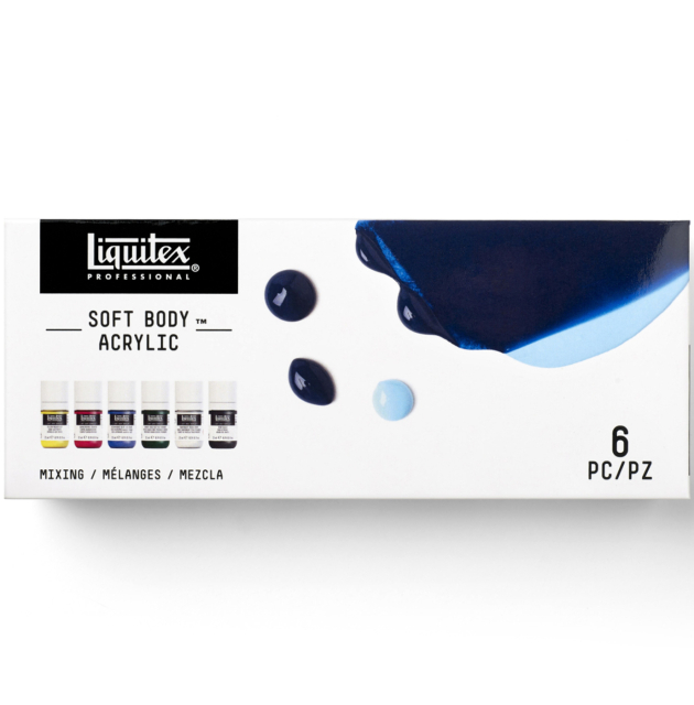 Akryylimaali Soft Body Mixing Set 6x22 ml
