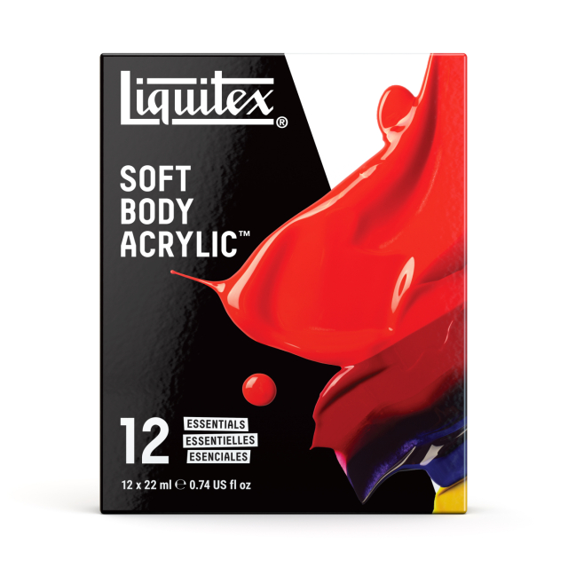 Akryyliväri Soft Body Essentials Set 12x22 ml