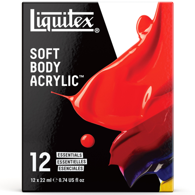 Akryyliväri Soft Body Essentials Set 12x22 ml