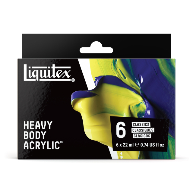 Akryyliväri Heavy Body Colour Set 6x22 ml